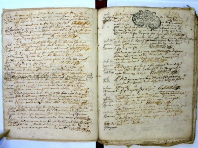 Registre paroissial de Février 1710