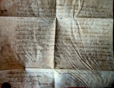 Acte de transfert des reliques de Ste Bathilde-1809