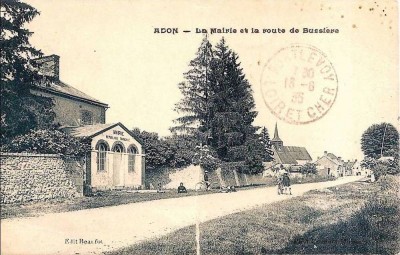 La mairie d’Adon en 1935