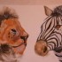 le lion et le zebre