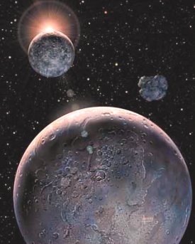 Pluton et son satellite Charon