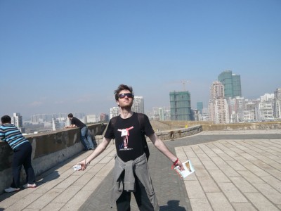 J’aime le soleil! (on est quand même en Janvier, -5 à Nanjing, et pas de chauffage)