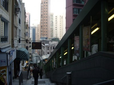 Le plus long escalator du monde sur HK Island