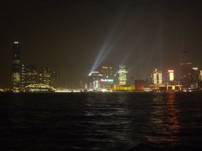 Light Show sur Kowloon Island