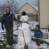 dans la neige avec papou et ma