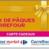 CARTE CADEAUX CARREFOUR DE 900 EUROS