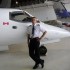 un pilote dans l'avion!