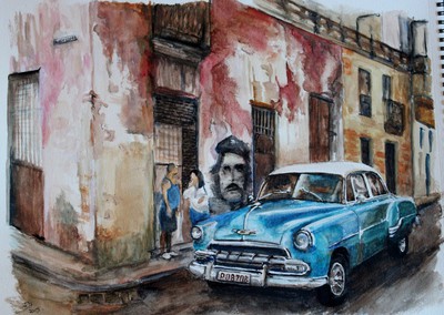 Cuba : Rue santa Clara