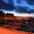 Port de Groix petite île en face Lorient  avec ses effets de lumières naturelles dans toute sa splendeur en une nuit d' été