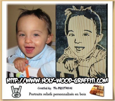 Portrait / dessin personnalisé d’un bébé