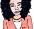 THE BLACK GIRL WITH A RED COAT  par Dany