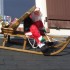 le pere noel sur sa luge a la 