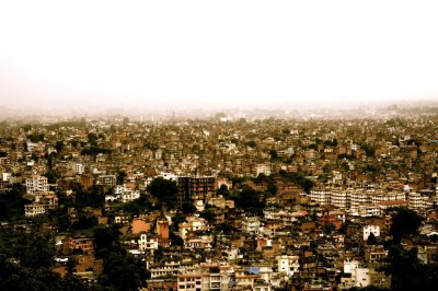 kathmandou vu de Swayambhunath