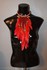 collier plumes rouges