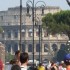 Les supporters dans les rues de Rome