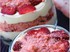 Tiramisu aux fraises et biscuits roses