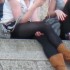 jambes en collants