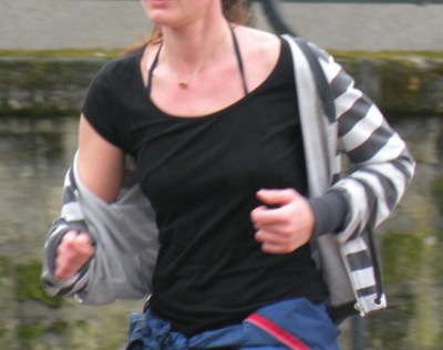 joggeuse, parc Monceau