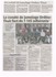 ARTICLES PARUS DANS LES JOURNA