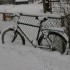 velo sous la neige