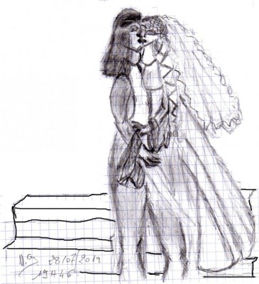 Roméo et Juliette dessins créée par M G ou neige844