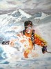 Skieur au Puy Mary- 73 cm x 54 cm - (350 € )
