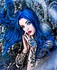 Blue Gothic hair