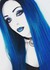 Blue Gothic hair