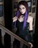 Purple gothic hair