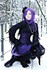 Purple gothic hair