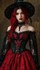Goths en rouge et noir