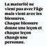 La Maturité