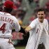 Josh ouvre un match de Basebal