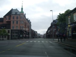 Entrée dans Trondheim !!
