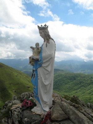 Vierge d’Orisson entre St-Jean-pied-de-port et Roncevaux.