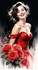 La dame en rouge
