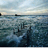 Le littoral changent avec la m
