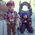 des enfants en personnages du 
