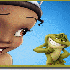 La princesse et la grenouille.