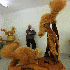 Sculptures d'aimaux. (en bois)