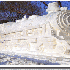 Sculptures de neige.