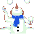 Sculptures de neige.