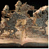 Une artiste sculpte ses livres