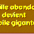 Une ville devient une toile gi