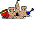 Des châteaux de sable.
