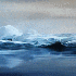 Elle peint les glaciers du bou
