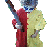 Enfants en costumes D'Alloween