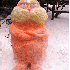 Sculptures de neige dans le mo