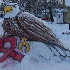 Sculptures de neige dans le mo