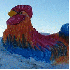 Sculptures de neige dans le mo